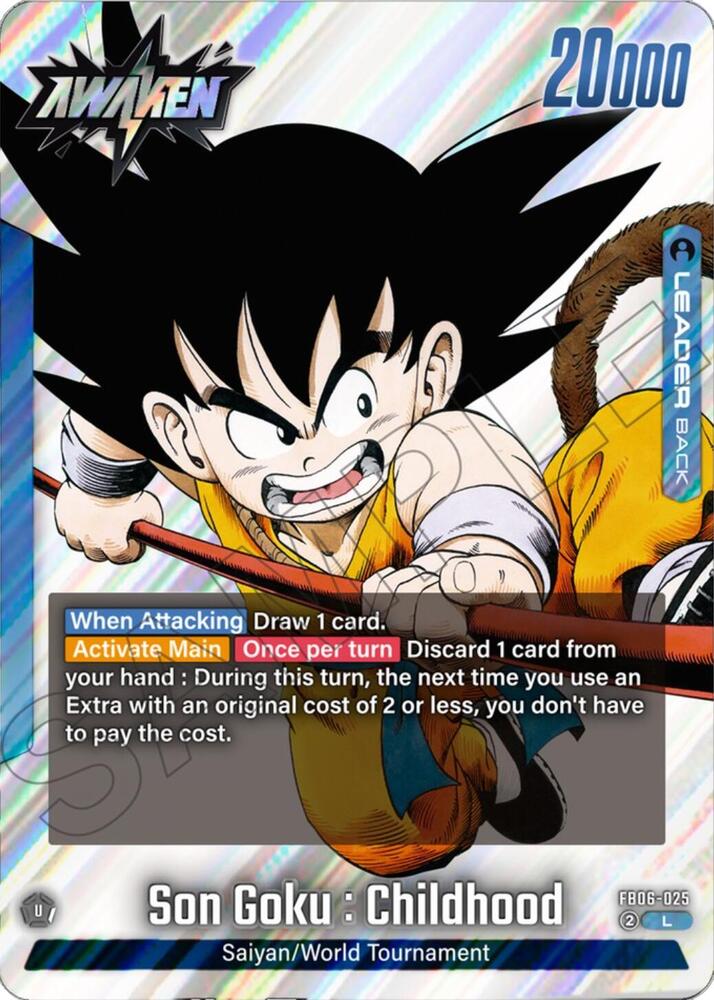 Son Goku : Childhood - FB06-025 - Manga Booster 01 - Dragon Ball Super: Fusion World