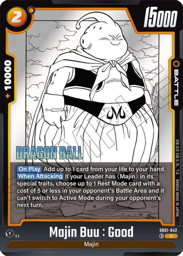 Majin Buu : Good - SB01-042 - Manga Booster 01 - Dragon Ball Super: Fusion World