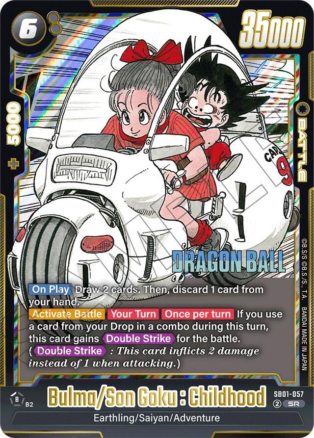 Bulma/Son Goku : Childhood - Manga Booster 01 - Dragon Ball Super: Fusion World