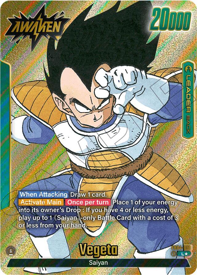 Vegeta - FB04-051 (Gold) - Manga Booster 01 - Dragon Ball Super: Fusion World