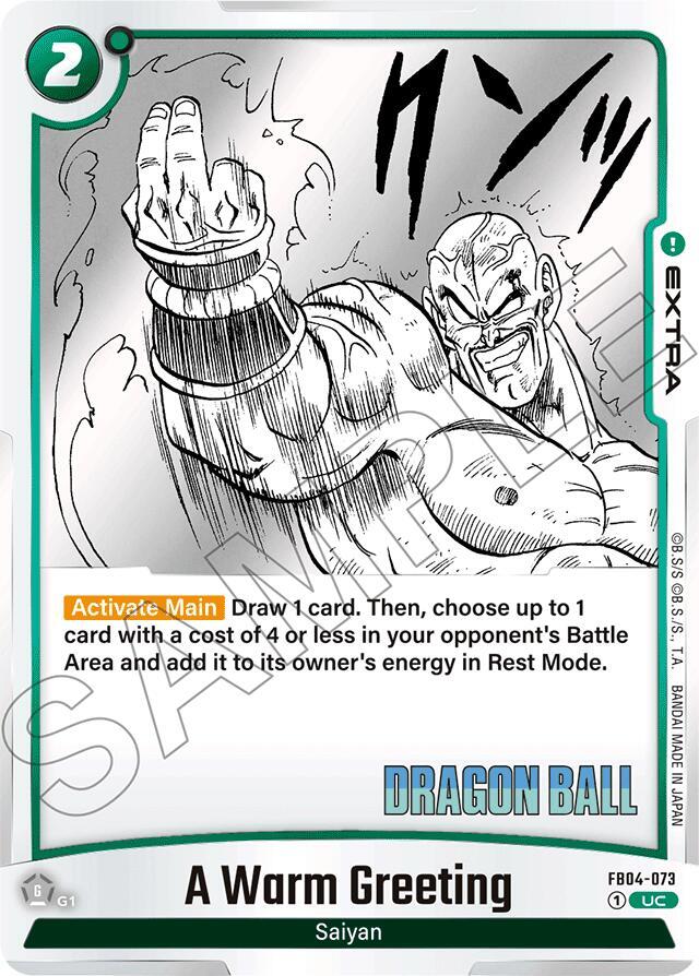 A Warm Greeting - Manga Booster 01 - Dragon Ball Super: Fusion World