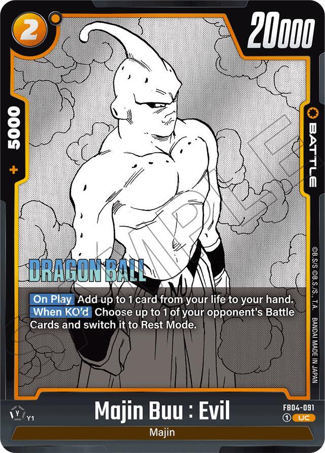 Majin Buu : Evil - FB04-091 - Manga Booster 01 - Dragon Ball Super: Fusion World