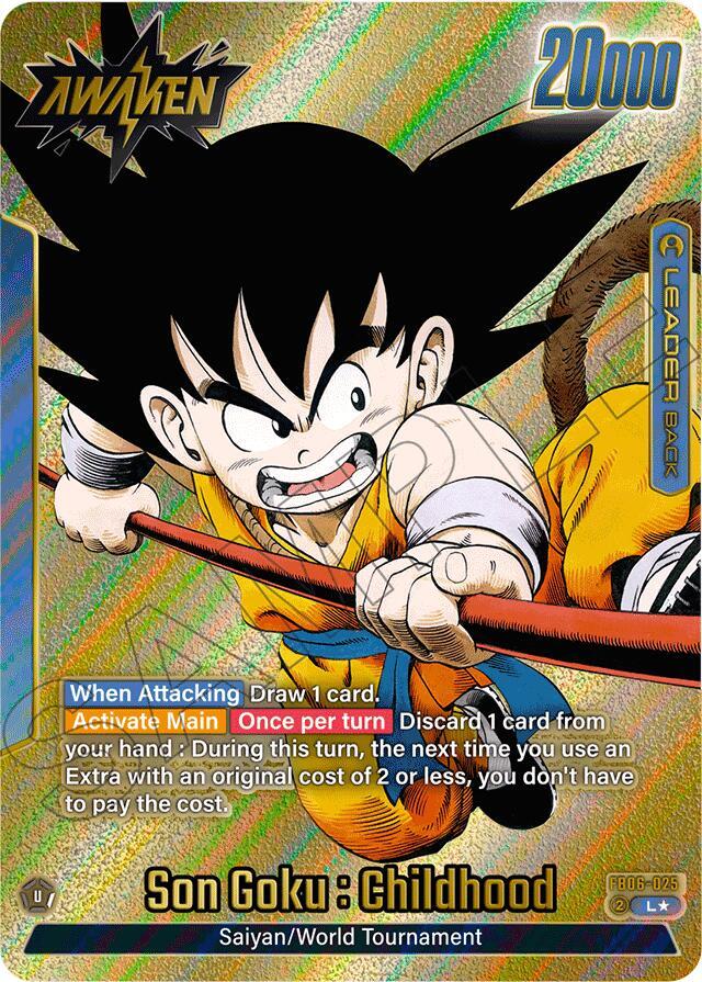 Son Goku : Childhood - FB06-025 (Gold) - Manga Booster 01 - Dragon Ball Super: Fusion World