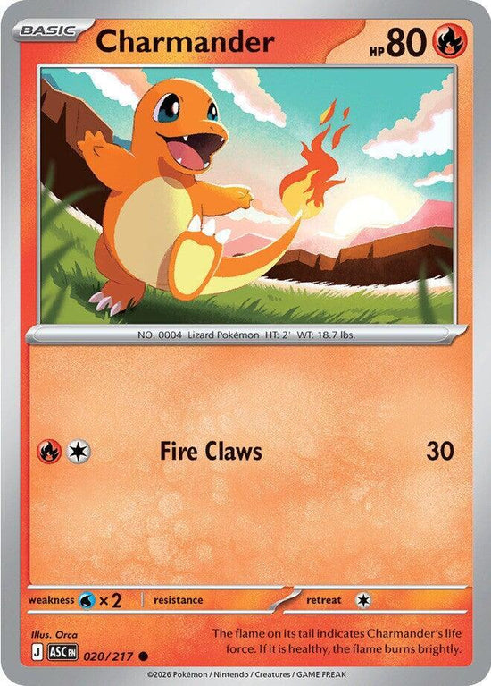 Charmander 020/217 (cosmo holo)