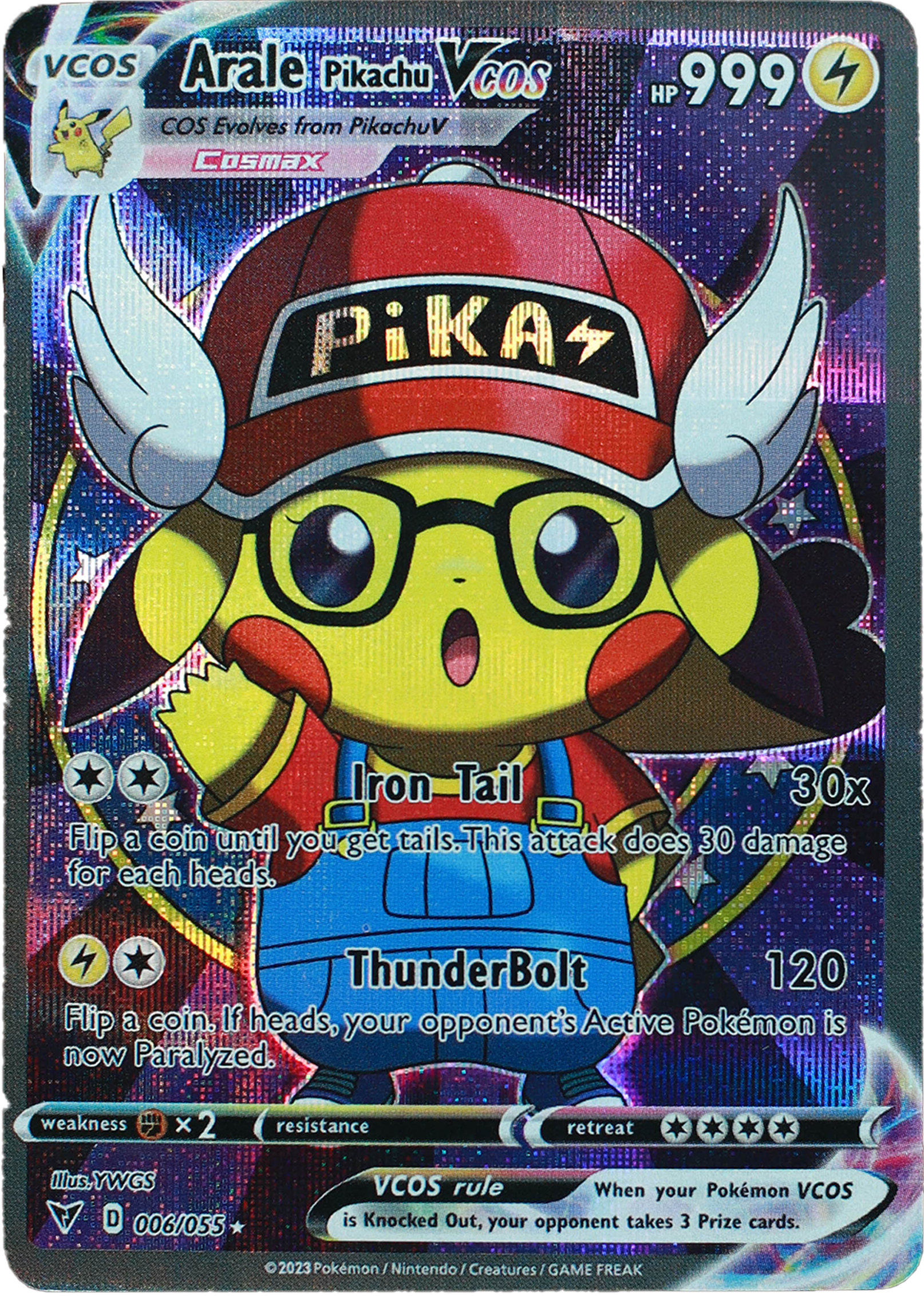 Pikachu Arale (Carta custom no original)-Kantocards