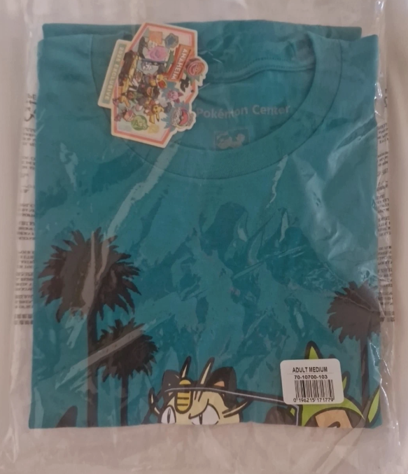 Camisa Azul Exclusive mundial Anaheim 2025 Meowth Talla M