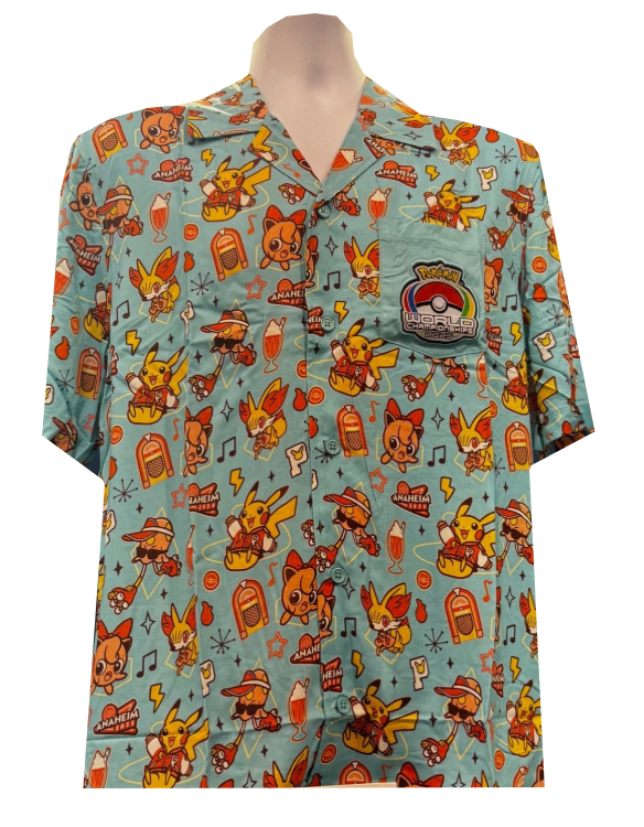 Camisa de Botones azul (Mundial Anaheim 2025) talla M