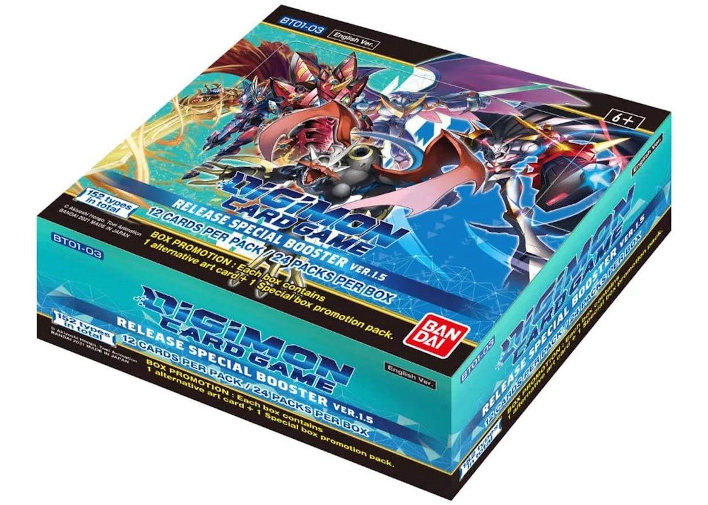 Digimon Booster box BT01-BT03-Kantocards