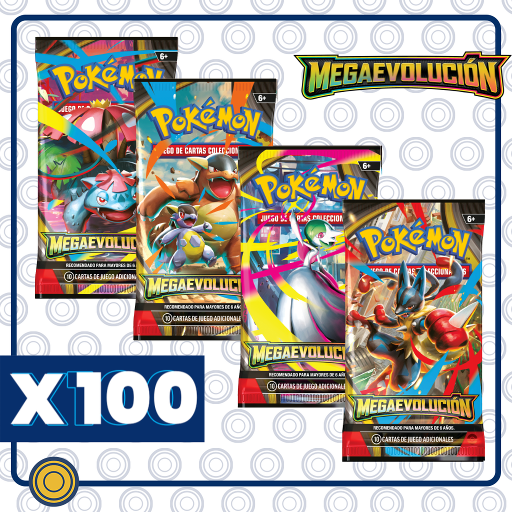 Mega Evolution (ESPAÑOL) 100 Booster Packs (Mayoreo)