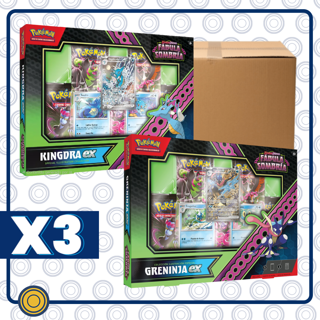 CASE Shrouded Fable (ESPAÑOL) Greninja ex & Kingdra ex Special Illustration Collection