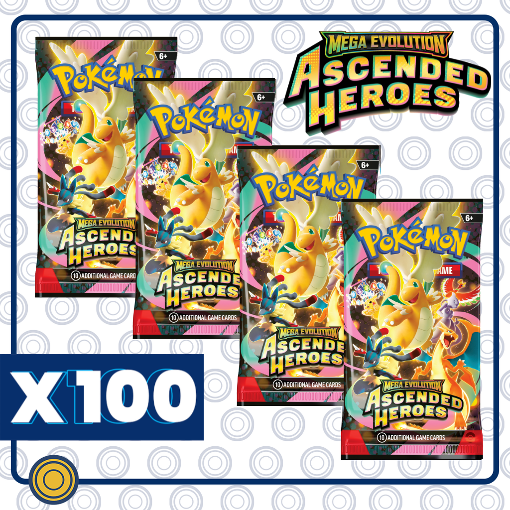 PAQUETE MAYOREO - ASCENDED HEROES - 100 Booster Packs