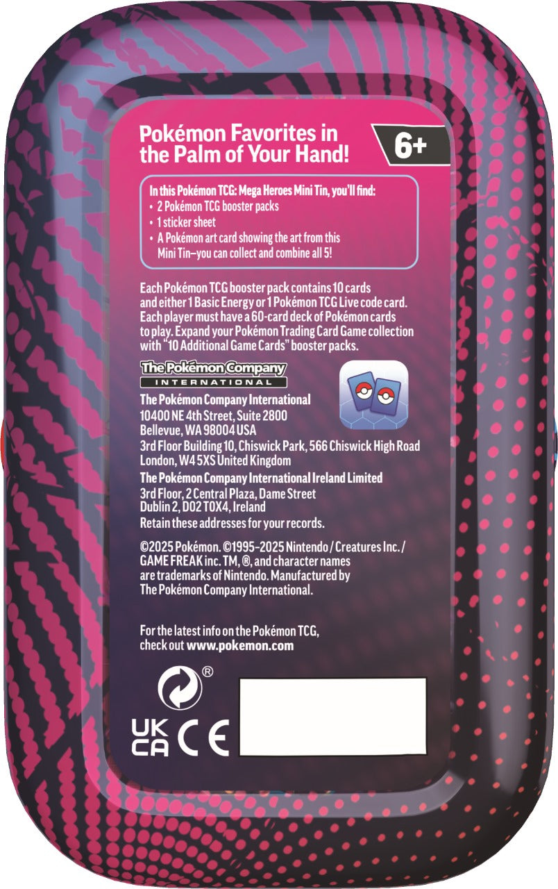 Mega Evolution - Mega Heroes Tin Display