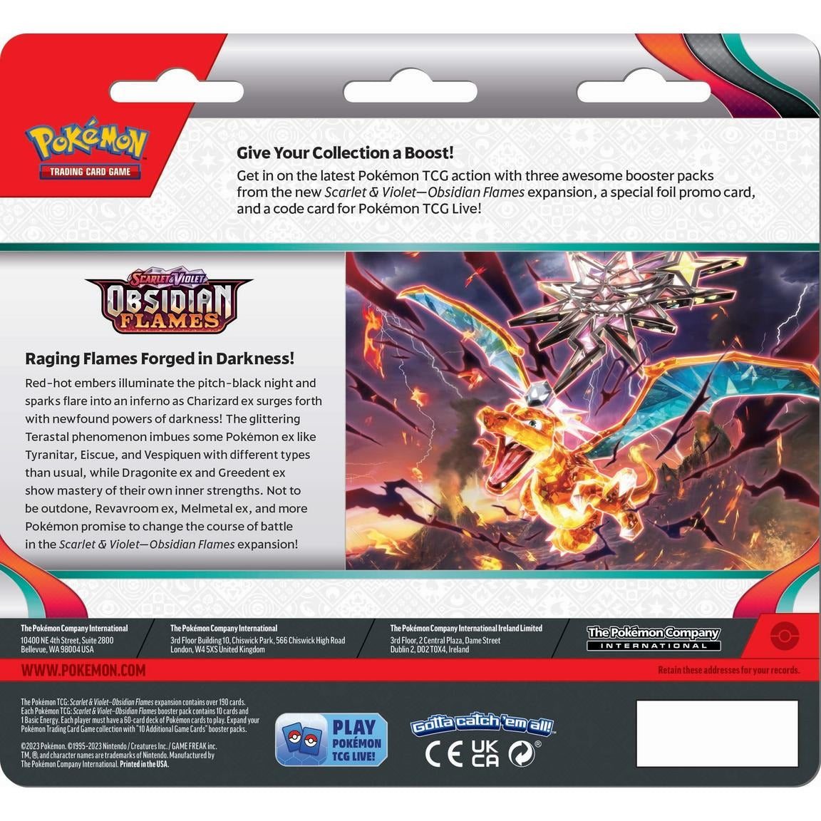 S&V: Obsidian Flames Blister 3 Pack -Eevee- (INGLÉS)-Kantocards