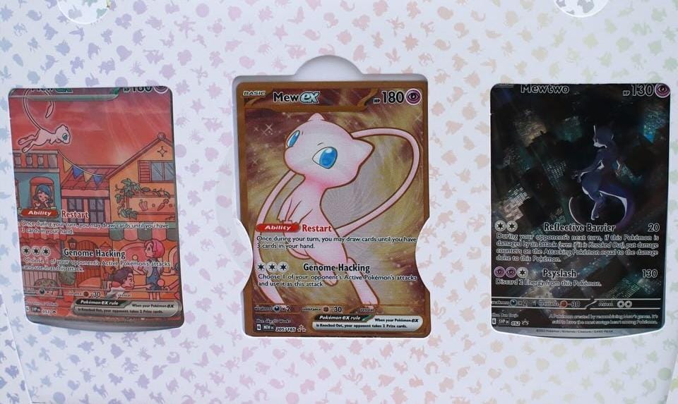Set de cartas promo (Mex ex, Mewtwo) - UPC 151 - INCLUYE PORTA CARTAS-Kantocards