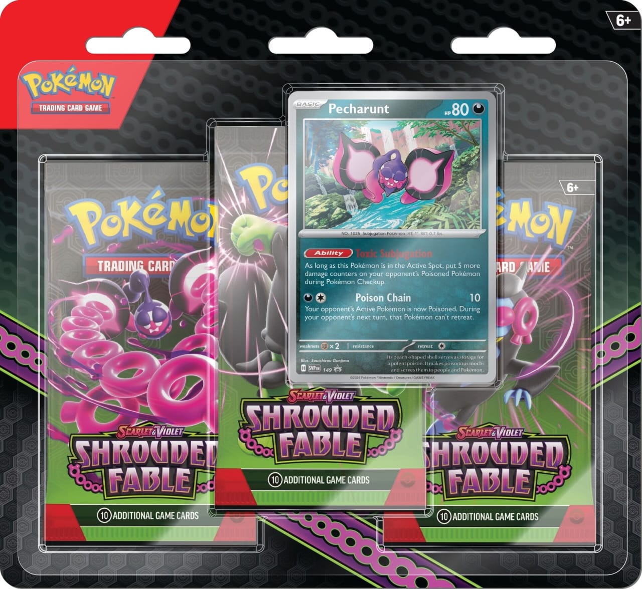 S&V: Shrouded Fable 3 Pack Blister - Pecharunt-Kantocards