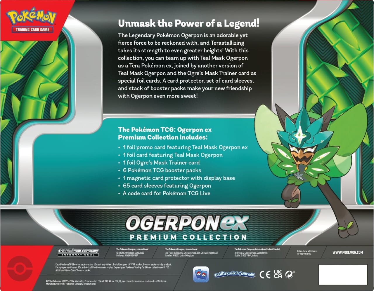 Ogerpon ex Premium Collection (Contiene 2 sobres de Surging)-Kantocards