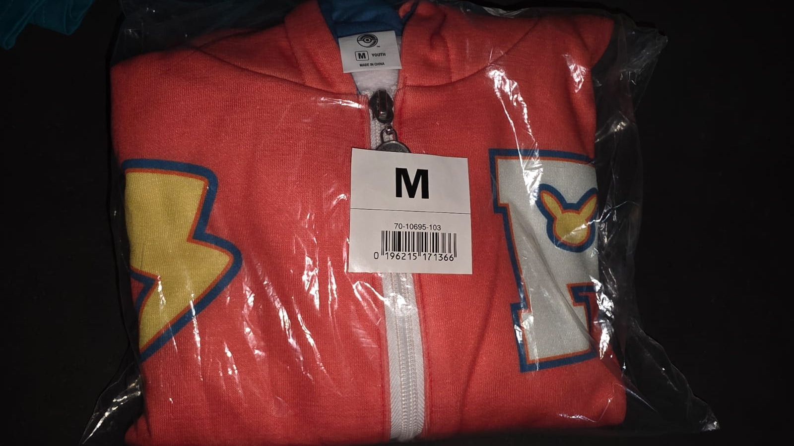 Zip Up Hoodie Naranja Pokemon Worlds Exclusive 2025 Anaheim - Talla Youth M