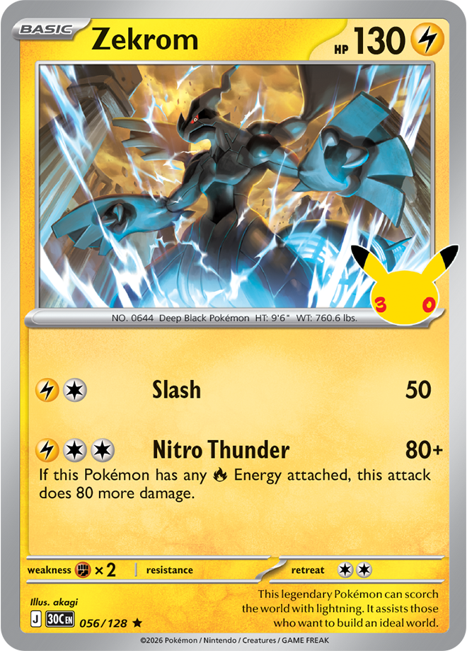 Zekrom 056/128 - Rare Holo