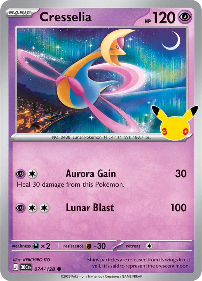 Cresselia 074/128 - Rare Holo