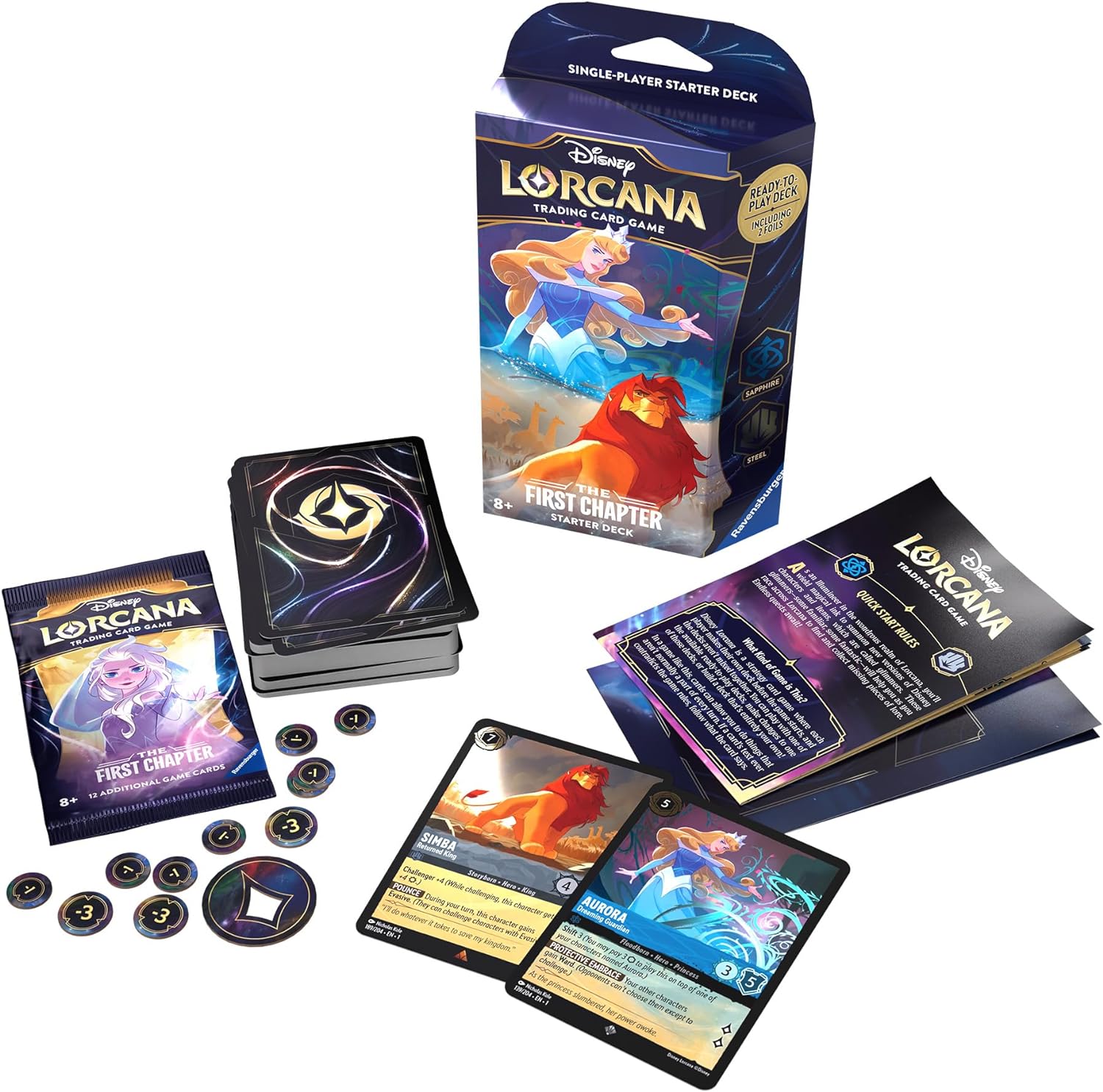 Deck Disney Lorcana First Chapter (Sapphire & Steel)-Kantocards