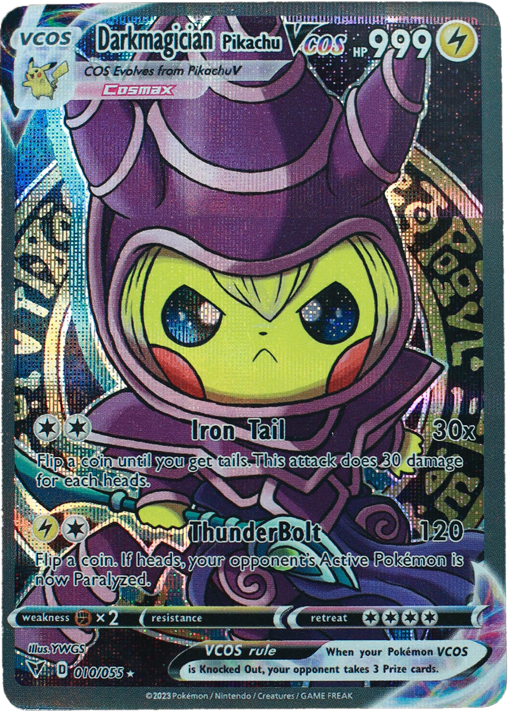 Pikachu Mago Oscuro (Carta custom no original)