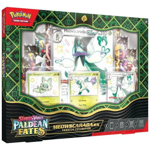 PALDEAN FATES MEOWSCARADA EX - PREMIUM COLLECTION (ESPAÑOL)