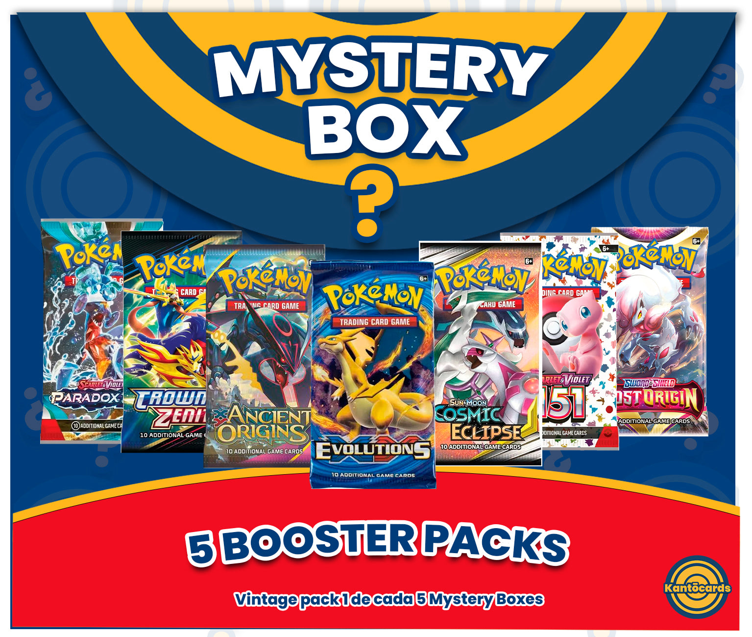 Mystery Box - Booster Packs - Pokémon-Kantocards