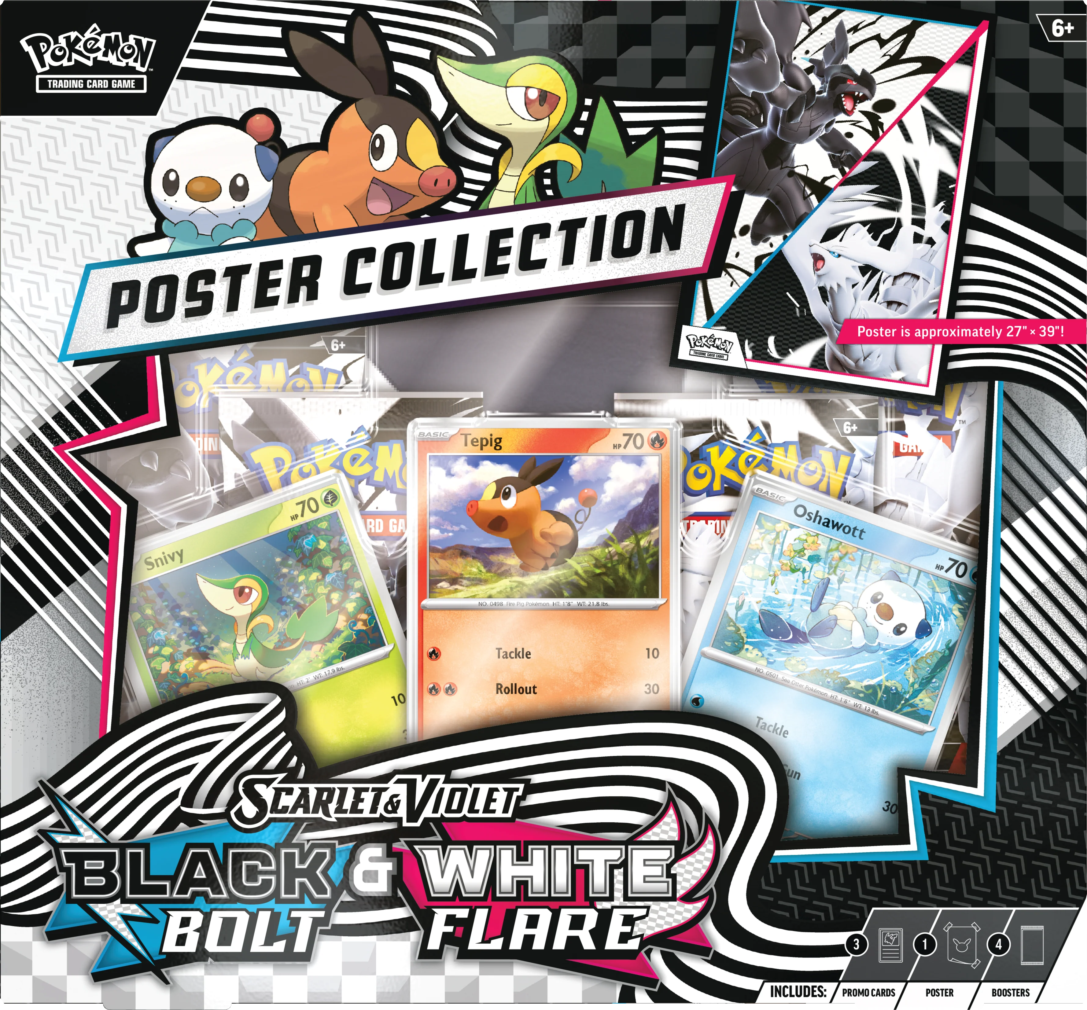 Black Bolt & White Flare - Unova Poster Collection-Kantocards