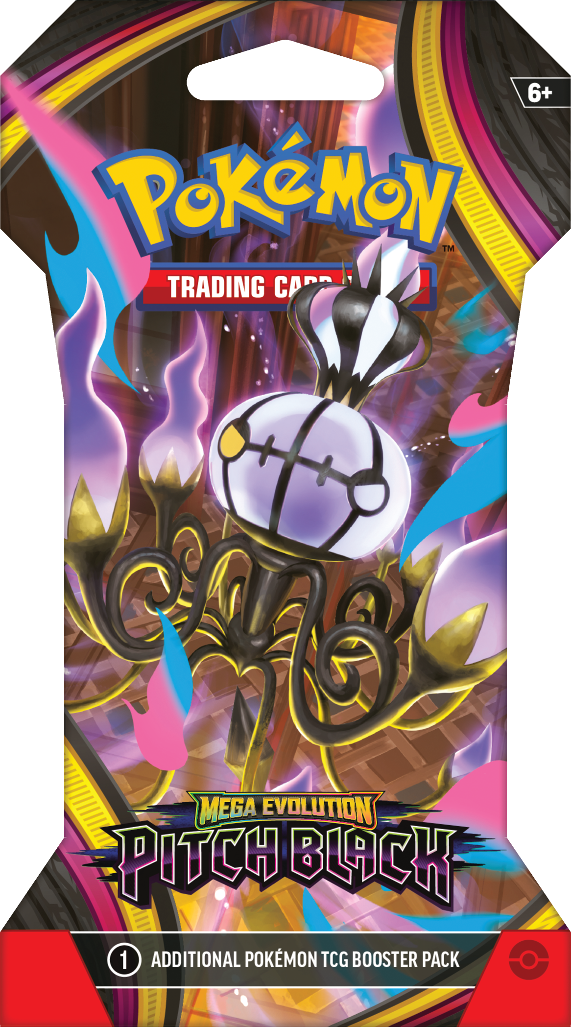 Pitch Black Mega Chandelure Sleeved Booster