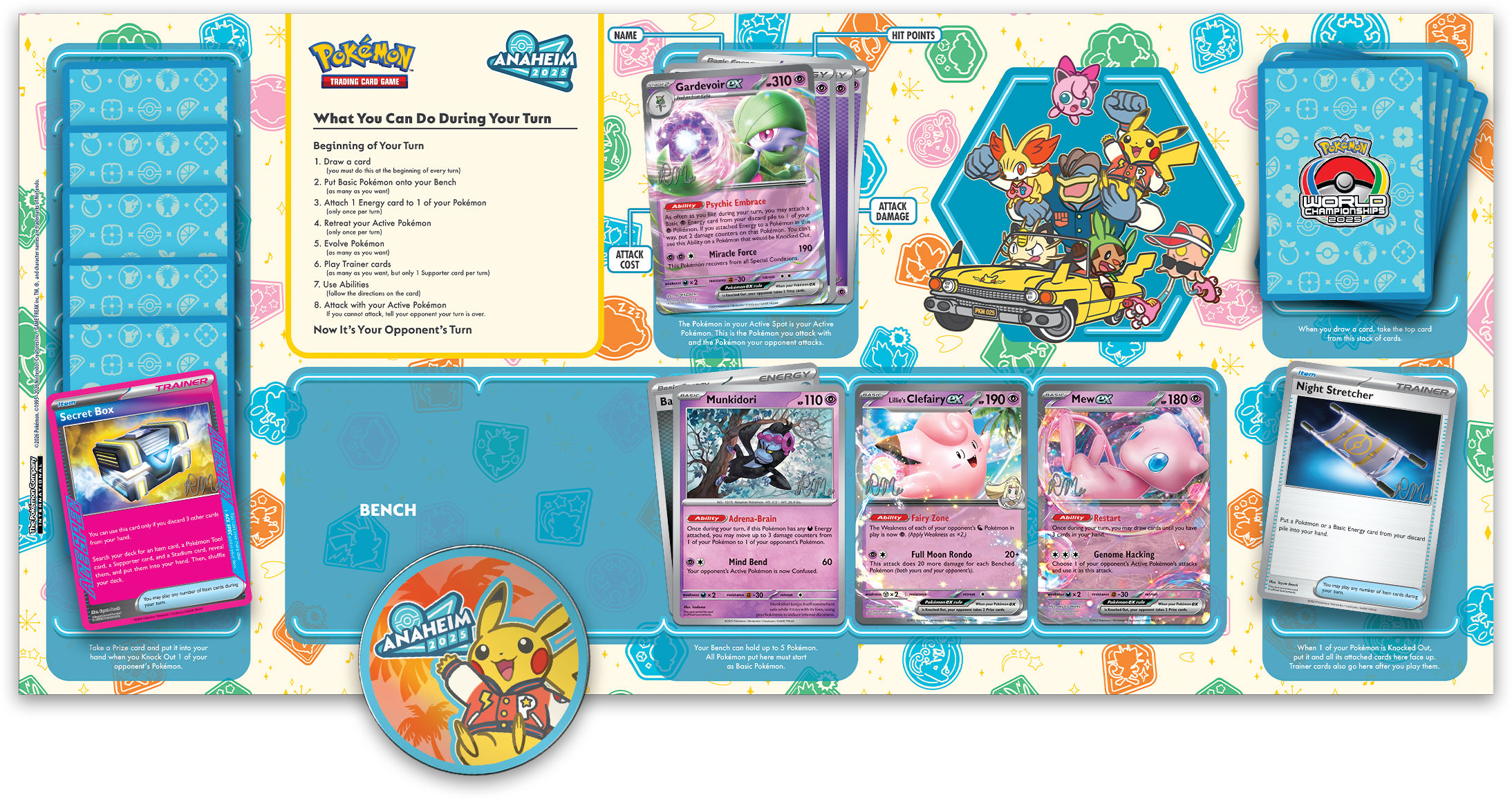 Pokémon World Championships Decks 2025 Anaheim DISPLAY
