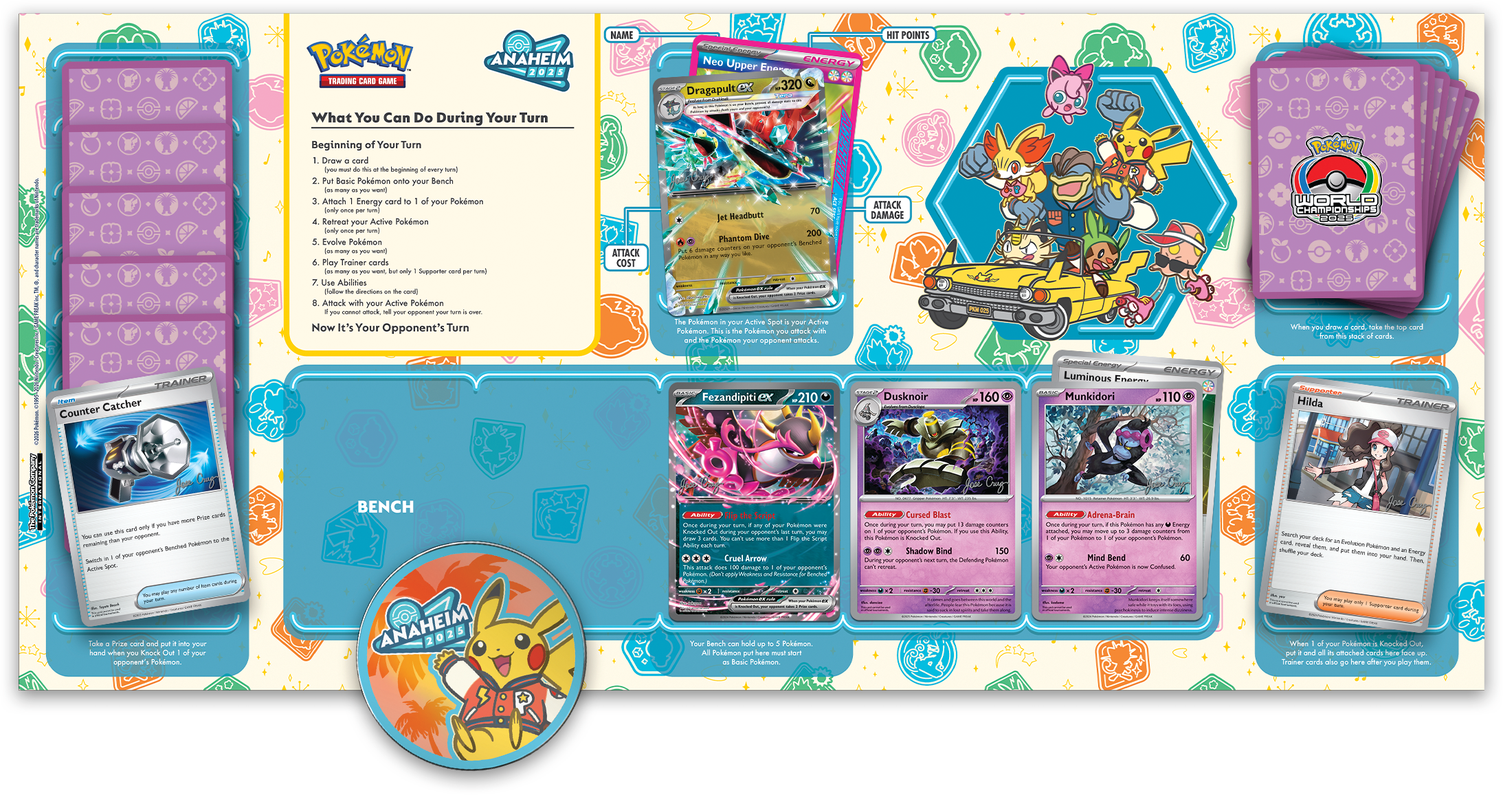 Pokémon World Championships Decks 2025 Anaheim DISPLAY