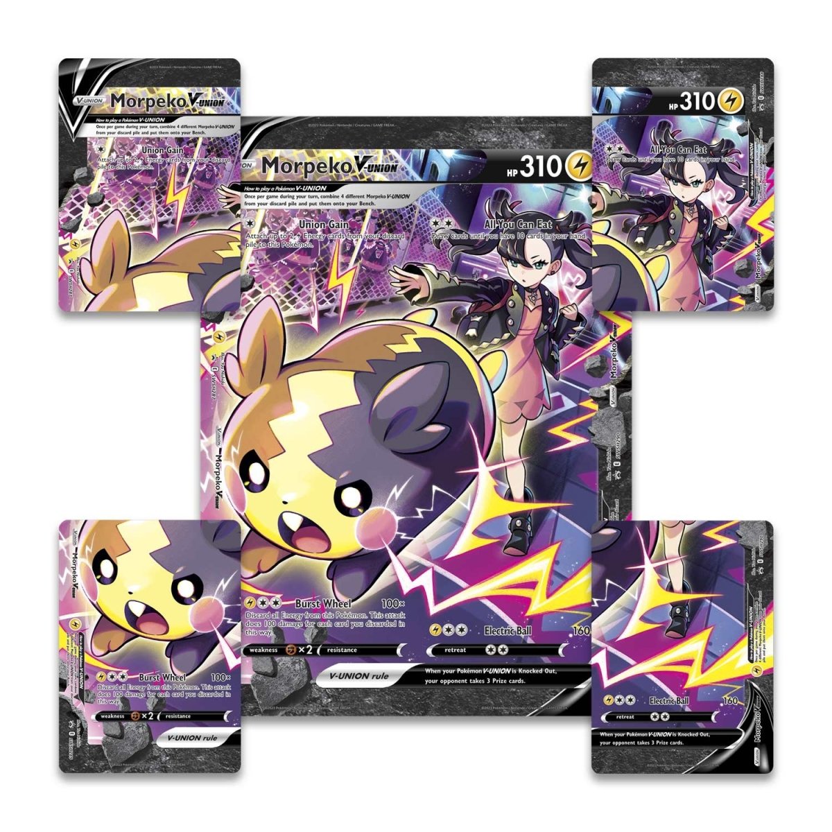 Morpeko V Union Playmat Premium Collection Ingles Crown Zenith-Kantocards