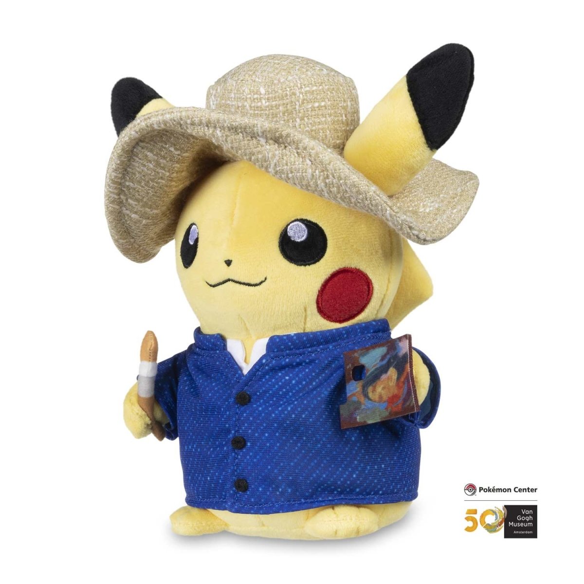 Peluche Pikachu Vangogh - Pokemon Center-Kantocards