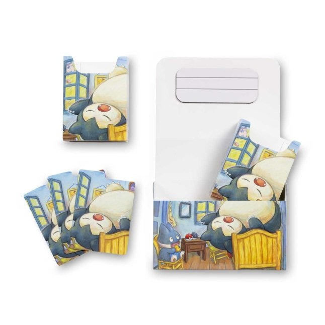 Pokemon Center × Van Gogh Museum Munchlax Snorlax Bedroom Double Deck Box-Kantocards