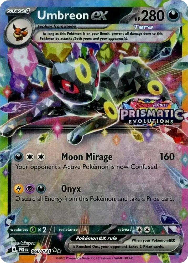 Umbreon ex 060/131 - (Prismatic Evolutions Stamp)-Kantocards