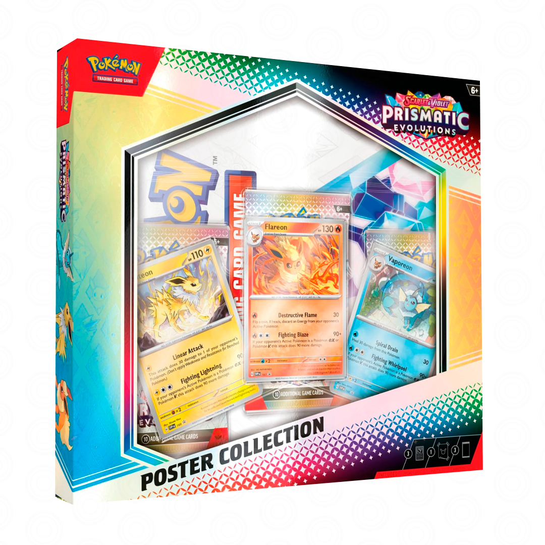 Paquete Minitins + Poster Prismatic Evolutions - ESPAÑOL-Kantocards