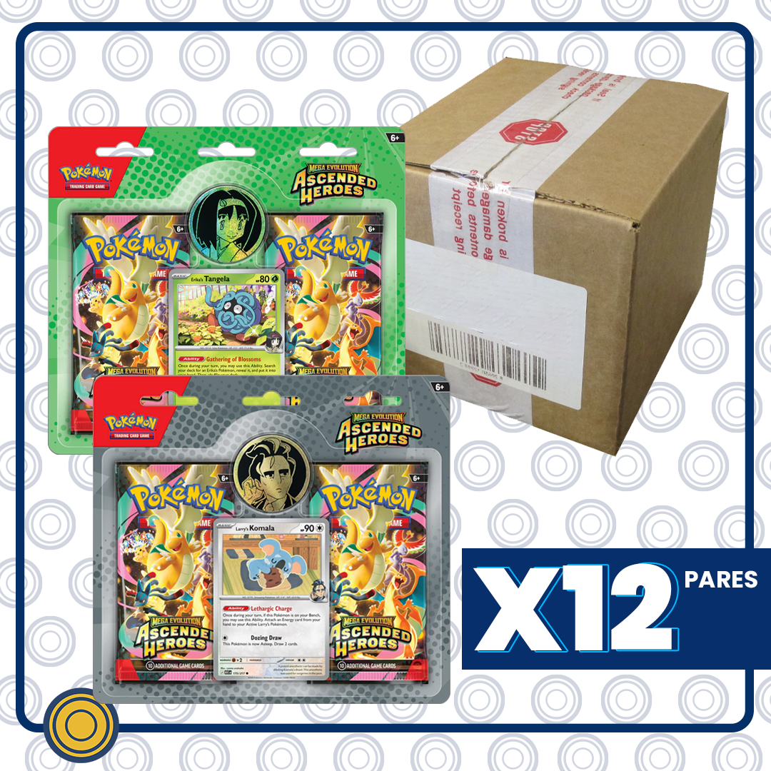 CASE Ascended Heroes Collection - 2 PACK BLISTER Erika/Larry (Envio 20 de Febrero)