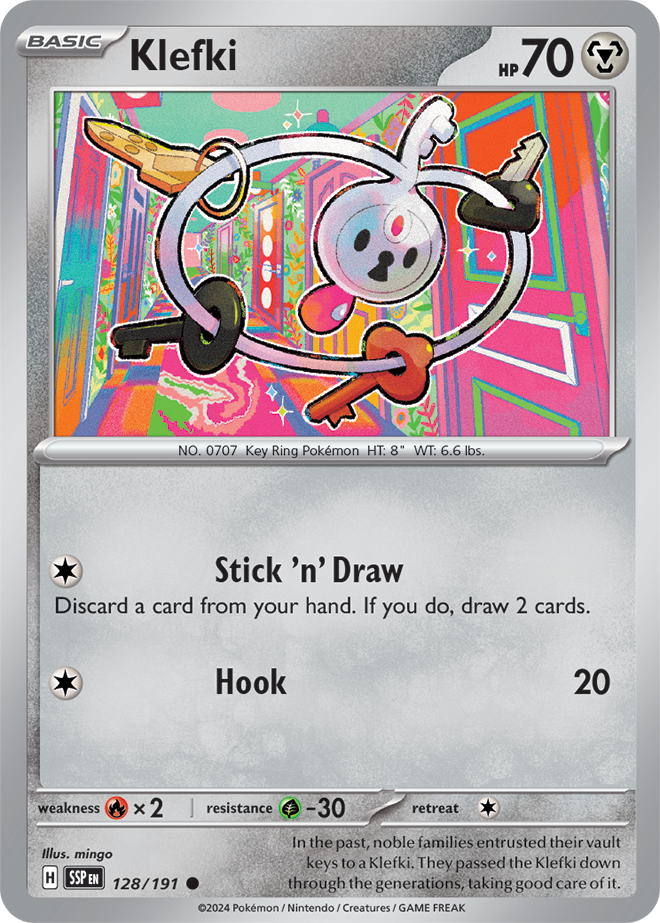 Klefki 128/191 - Common - Reverse Holo-Kantocards