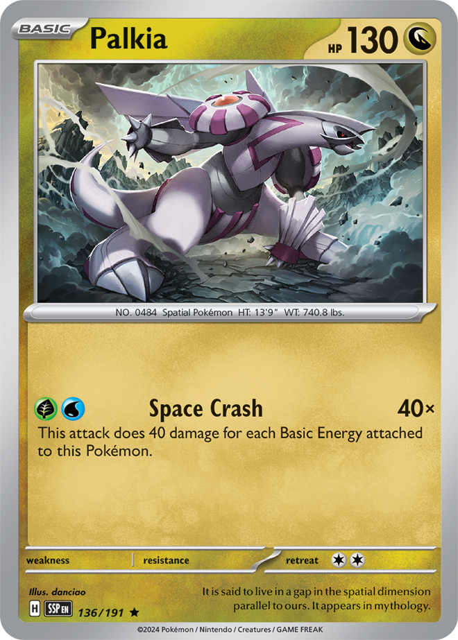 Palkia 136/191 - Rare - Reverse Holo-Kantocards