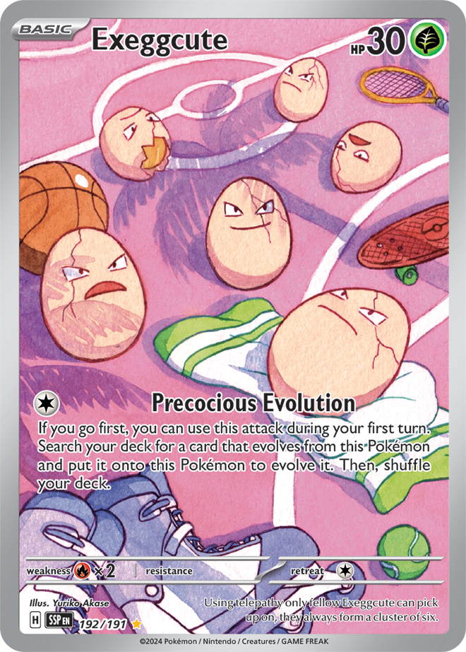 Exeggcute 192/191 - Illustration Rare-Kantocards