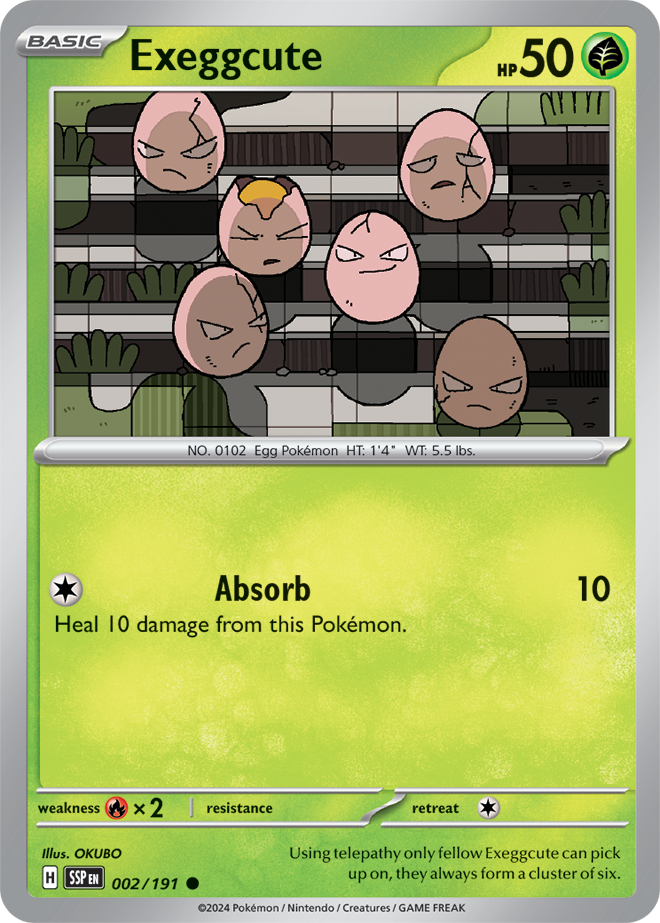 Exeggcute 002/191 - Common - Reverse Holo-Kantocards