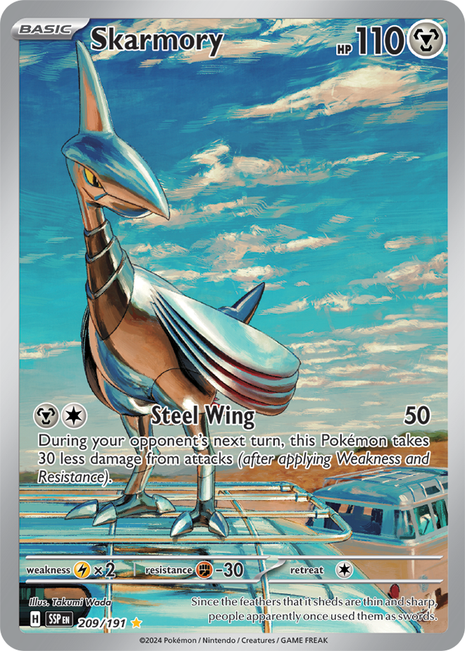 Skarmory 209/191 - Illustration Rare-Kantocards