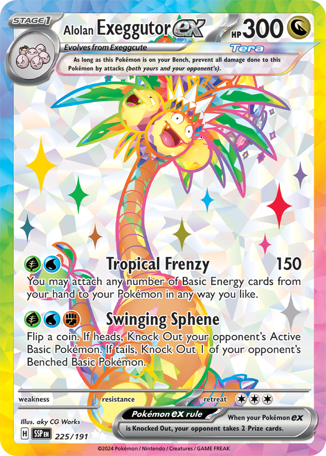 Alolan Exeggutor ex 225/191 - Ultra Rare-Kantocards