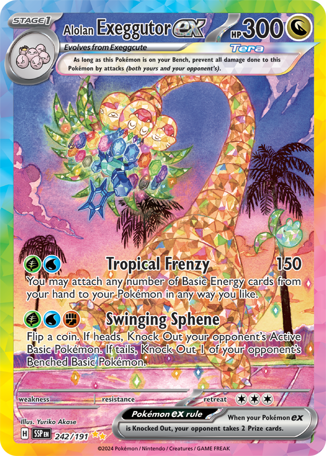 Alolan Exeggutor ex 242/191 - Special Illustration Rare-Kantocards