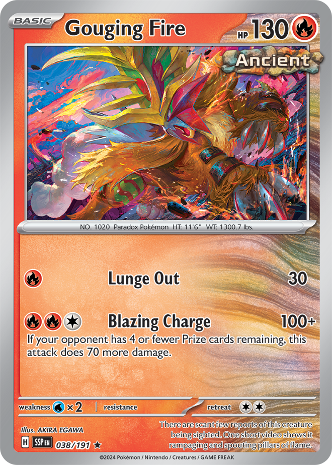 Gouging Fire 038/191 - Rare - Holo-Kantocards