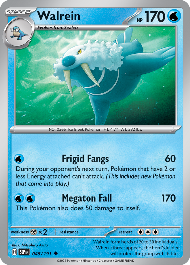 Walrein 045/191 - Uncommon-Kantocards