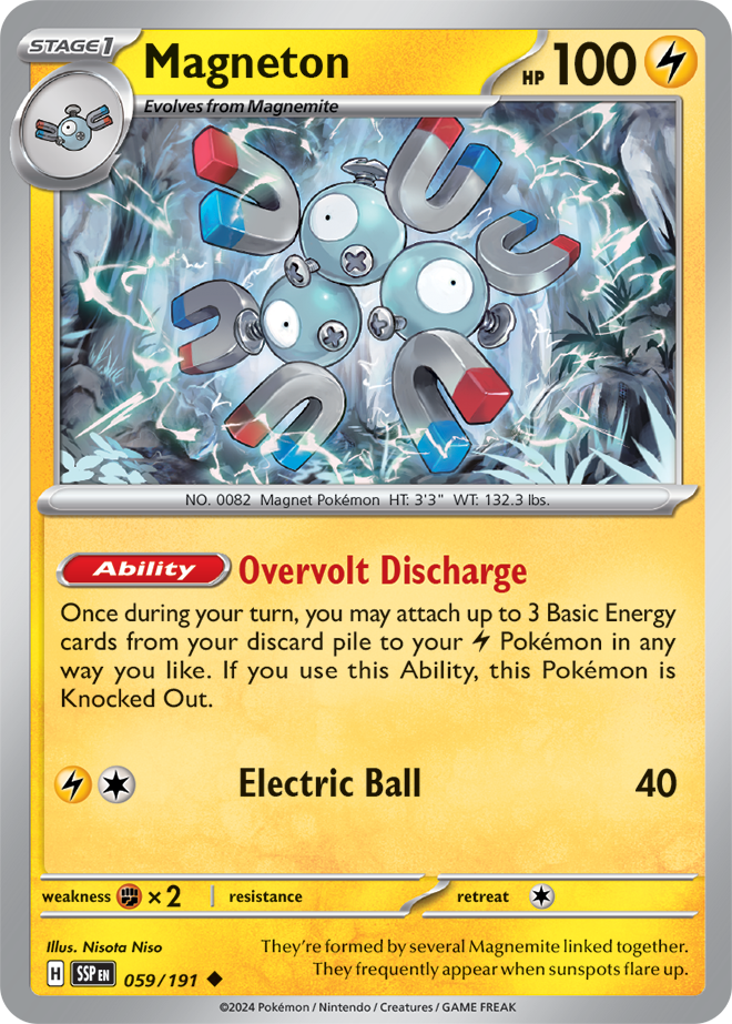 Magneton 059/191 - Uncommon - Reverse Holo-Kantocards