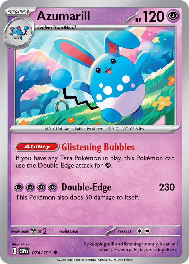 Azumarill 074/191 - Uncommon-Kantocards