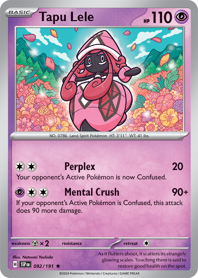 Tapu Lele 092/191 - Rare - Holo-Kantocards