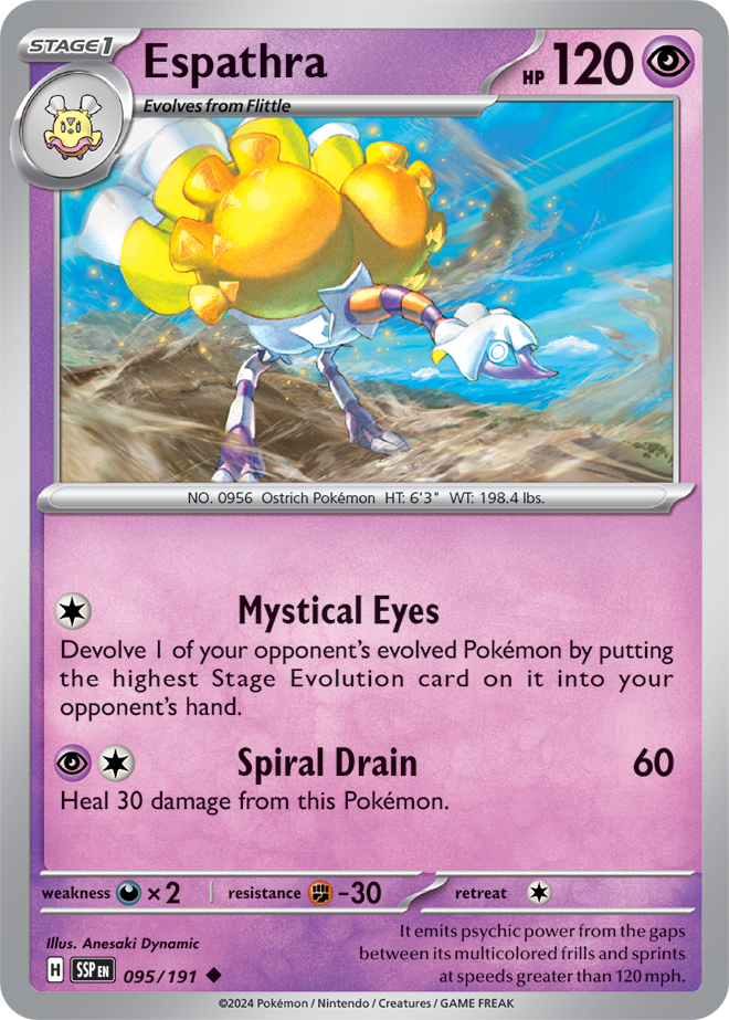 Espathra 095/191 - Uncommon - Reverse Holo-Kantocards
